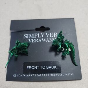 Simply Vera Vera Wang Green Dragon Earrings
